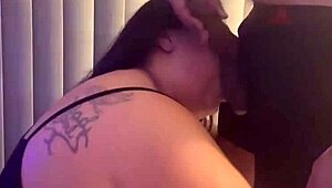 Brunette Milf Sucks Monster Cock For Facial Cumshot