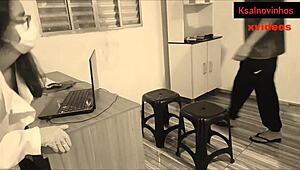 Housewife Teases Young Guy's Cock During Consultation Gone Wild