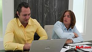 Threesome Action Settles Score With Tough Milf Boss