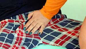 Unexpected Halloween Handjob and Blowjob Gift From Curvy Stepmom Niurakoshkina