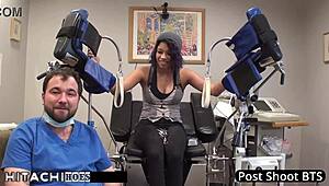 Human guinea pig hitachi orgasms from doctor