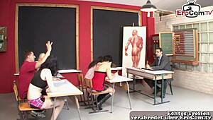 sex lessons in german school with teacher