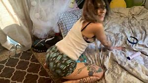 white emo slut moaning for black cock