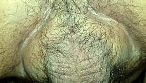 Hairy creamy pussy gets worked over in a steamy wife encounter.