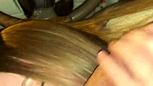 Blonde petite 18+ teen sucks hung instructor's cock