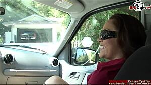 brunette teen with small tits picked up for hairy pussy fun