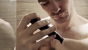 trimming sweaty armpits and chest after gym for photoshoot prep 😅