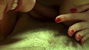 I love our home swingers threesome, redhead beauty gets sloppy with cum