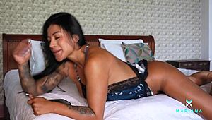 Hey, watch my cuckold wife get pounded by her husband before the trip!