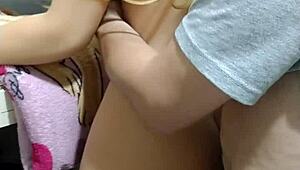 Quick Kitchen Moment with My Stepbrother