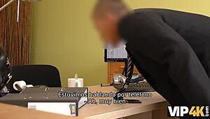 vip4k sweet blonde gives in to naughty loan agent