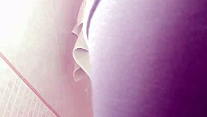 Step Aunt Amira’s Cellulite Ass Caught Peeing and Farting