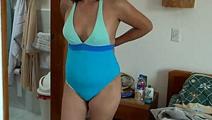 Stunning 59-Year-Old Latina Shows Bikini Body on Beach