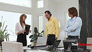 Threesome Action Settles Score With Tough Milf Boss