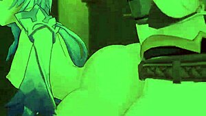 Chenlan and aline share passionate kisses and intense sex in hentai scene