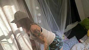 white emo slut moaning for black cock