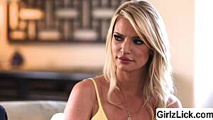 milf kendra james dives into a steamy lesbian threesome with skinny blonde teens.