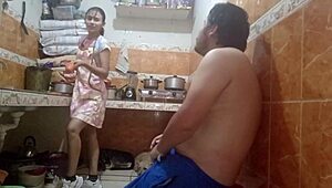 Getting out of routine with my delicious Peruvian, eating her while doggystyle fucking