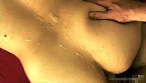 Hot secretary takes three cumshots from boss POV.