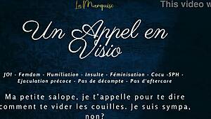Un Appel en Visio - French Audio FEMDOM JOI Commands You to OBEY