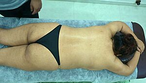 Big Ass Latina Gets Intense Massage From Desi Black Boy