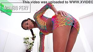 Karina Rose takes monster cocks for double anal debut