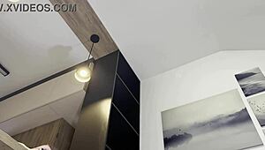 hot redhead college girl tries fashion haul, ends up in porn casting