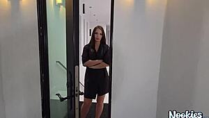 peeping tom caught sucking tits