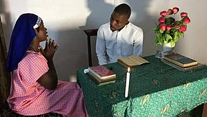 Reverend Step Sister Confesses Sins, Ends with Multiple Cumshots in Convent