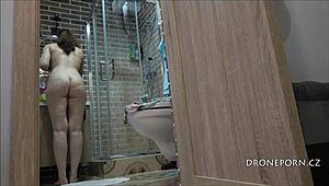 yo, you see petra, that cute tattooed teen in the bathroom on hidden cam?