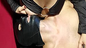 An appetizing girl was getting ready for fun