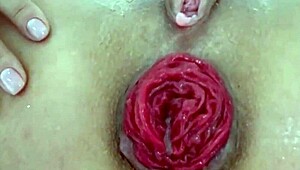 Destroyed Anal with Juicy Prolapse in Extreme Close-Up Amateur Play