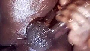 Chocolate BBC with Sexy Moans in Multiple Cum Explosions