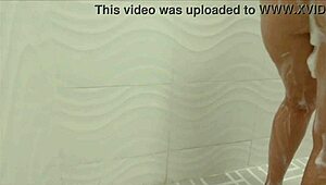 My step mom caught me in the shower, so I grabbed her too