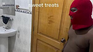 Fuck the fat bbw stalker with blowjob, missionary, and doggystyle in the bathroom