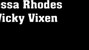 sluts jessa and vicky bang a horny police officer in office threesome