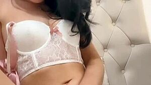 Teen American exchange student caught solo masturbating