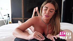 Intense Cumshot On Vivianne Desilva's Face After Quick Meet