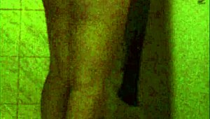 spy shower reveals perfect ebony ass