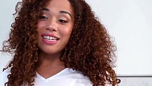 Ebony Masseuse Gives Wet Nuru Massage - Will Pound Willow Ryder