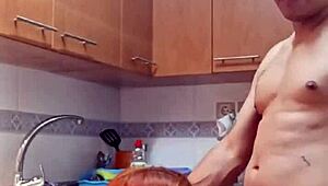 Feasting on My Mother-in-Law’s Wetness in Kitchen