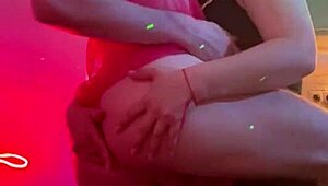 Trans Girlfriend Fucks Sexy Neighbor's Mouth With Anal And Masturbation