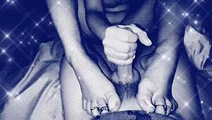 Barefoot Goddess Twinkletoes Gives Footjob To Husband's Friend!