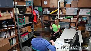 Hey Teen, What’s Up with That Desk Action? LP Officer Spots Blonde Amateur!