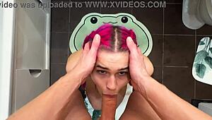 she got stuck in the washing machine, promo video lol 😅