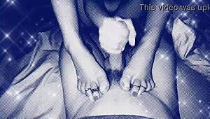 Barefoot Goddess Twinkletoes Gives Footjob To Husband's Friend!