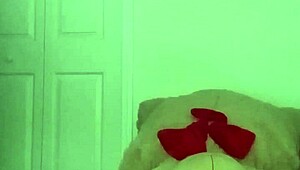 Taking turns stretching like scorpio spider and cancer crab with toy bear