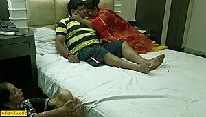 Damn! Middle-aged husband’s small cock fails, hot desi wife frustrated!