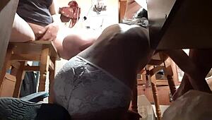 i love licking two wet pussies at once on the desk