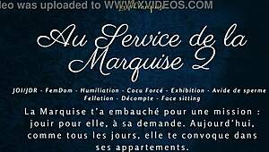 ready to serve la marquise in french femdom joi audio?